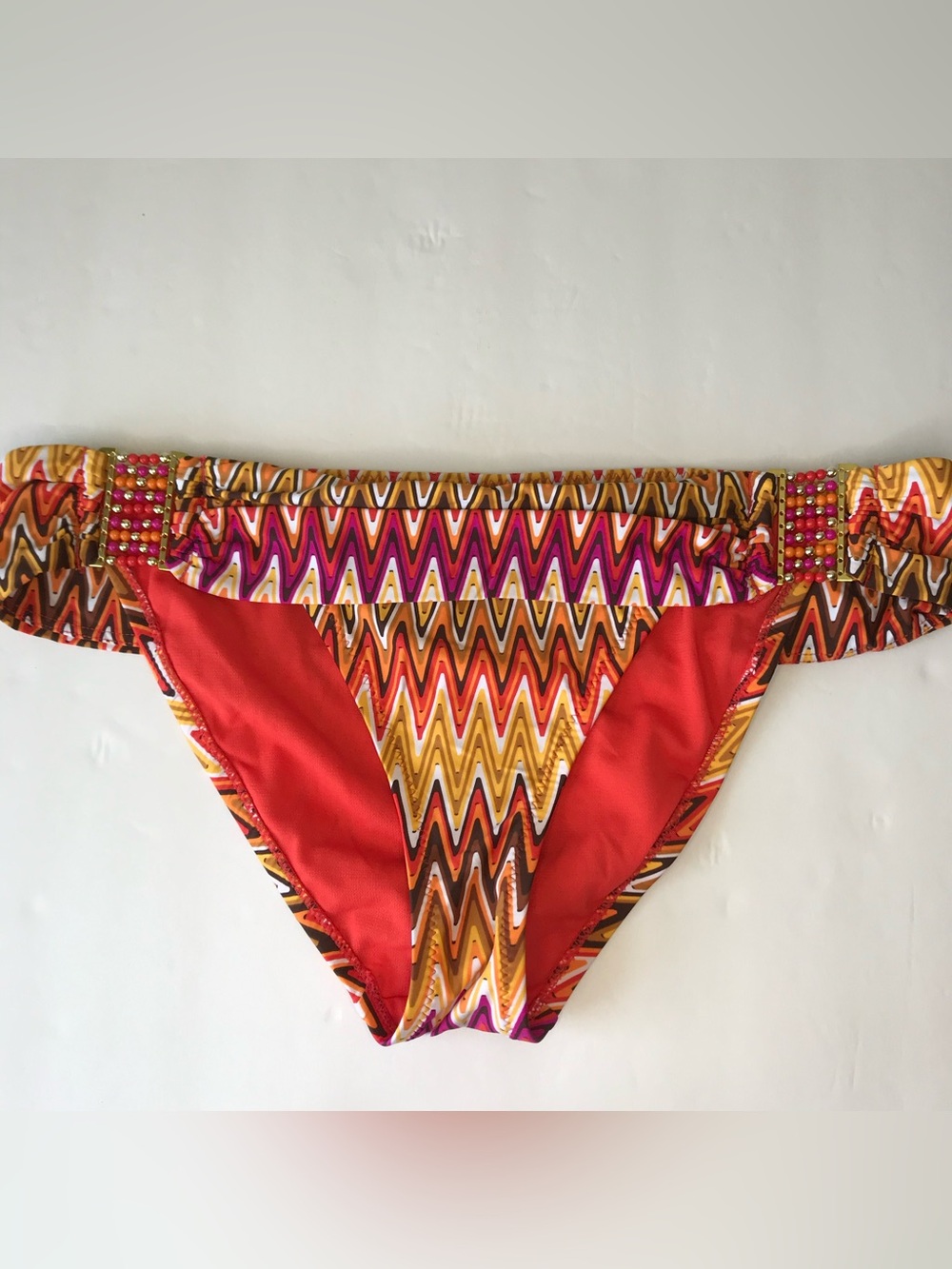 ABS Allen Schwartz Beaded Bikini Bottoms Size 12